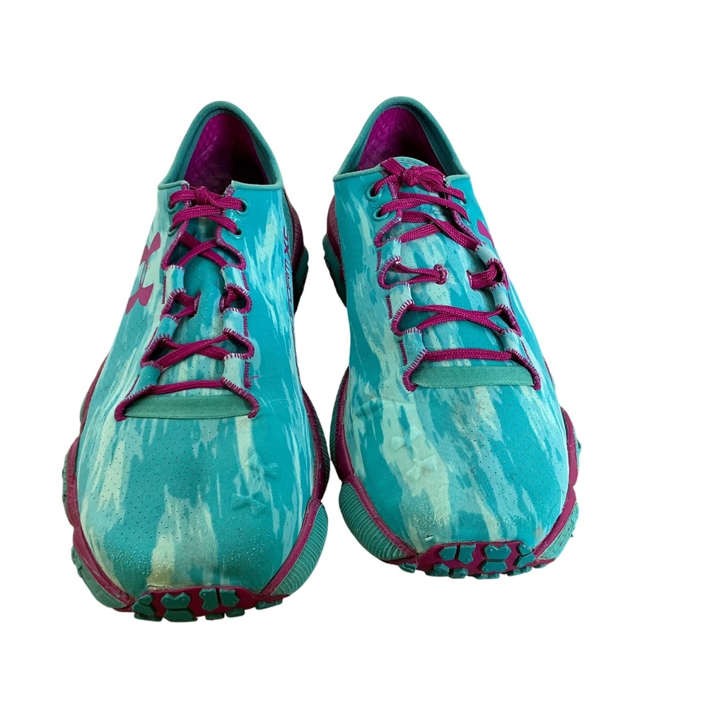 Under Armour SpeedForm XC Womens 9 Trail‎ Running Shoes Teal Pink EU 40.5